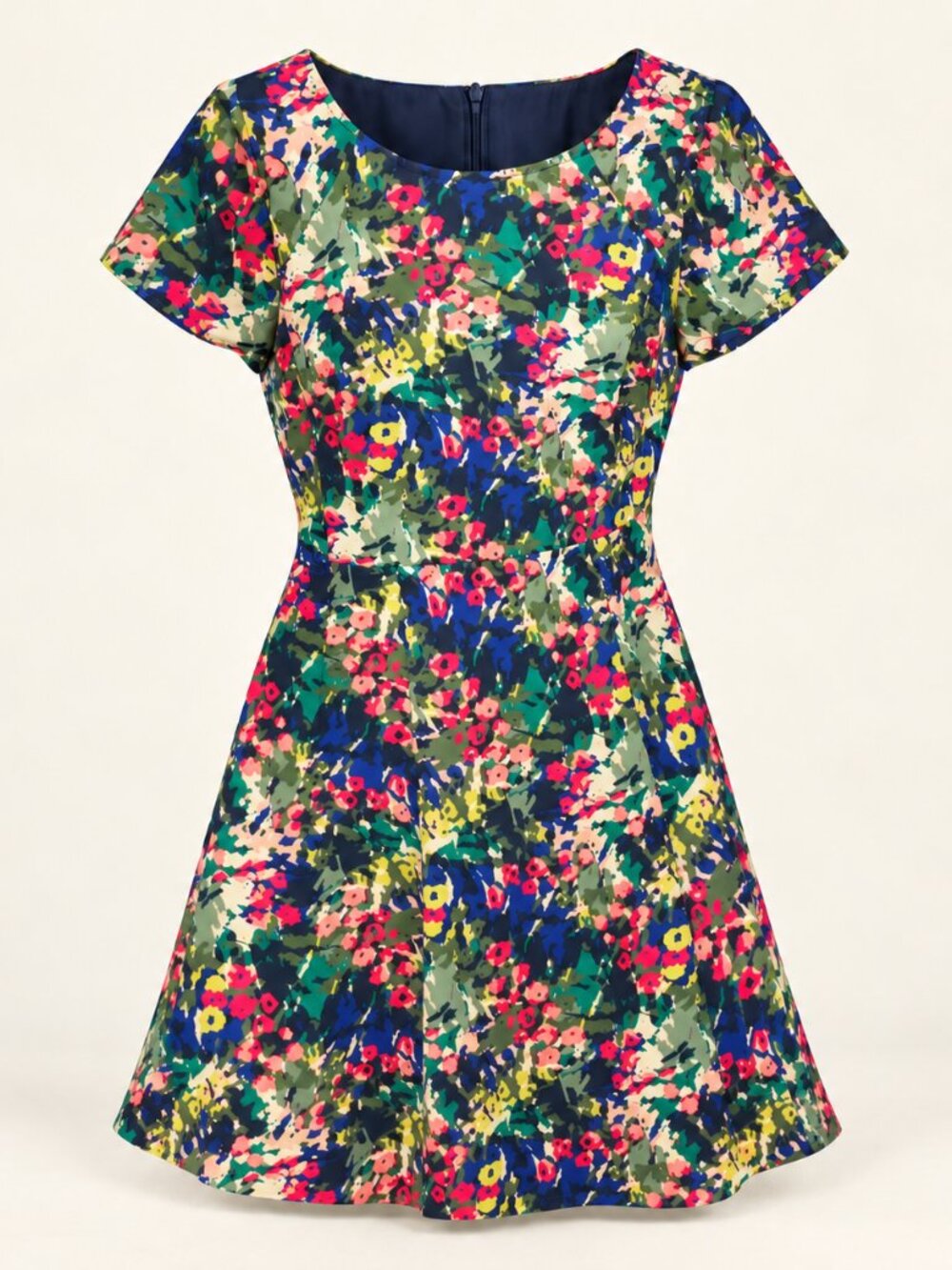 J.Crew Floral Fit & Flare Dress Size 2